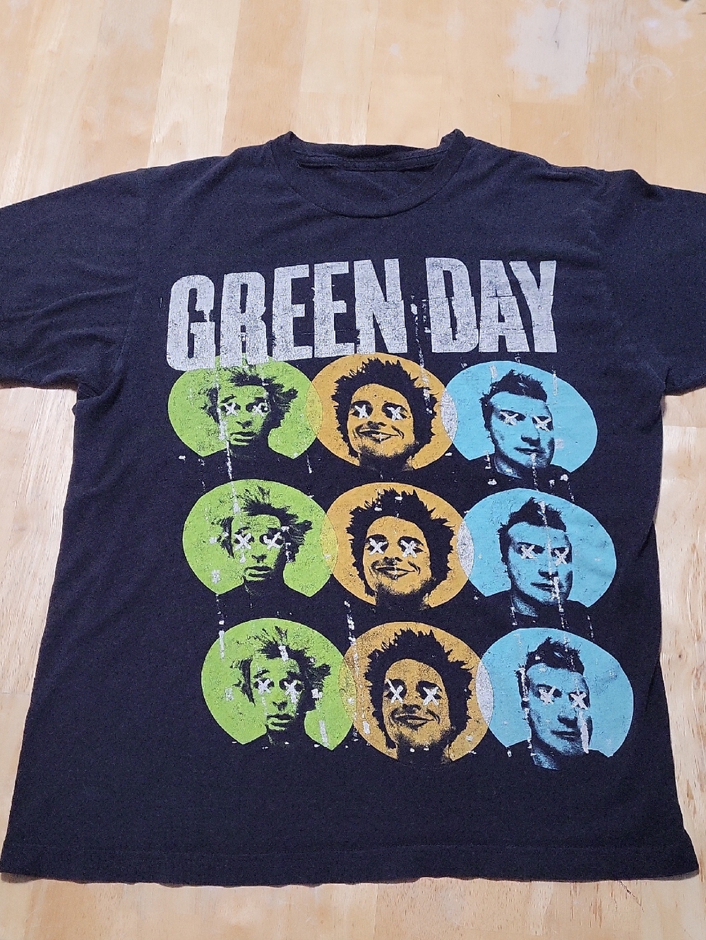 Green Day X Eyes Band Tee Unisex Size Medium